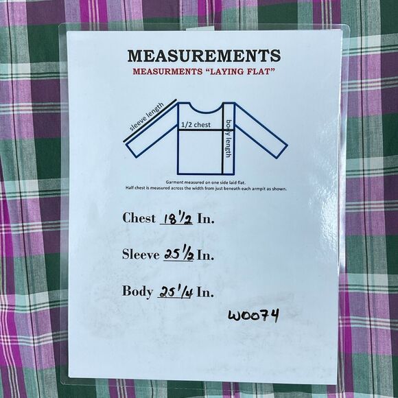 Rockies Jeans Wear Shirt Lg Plaid Long Sleeve Button Western Rodeo Vintage - Picture 8 of 8